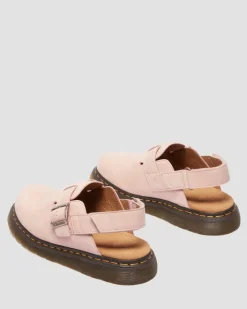 Jorge Ii Nubuck Leder Mules in Puderrosa