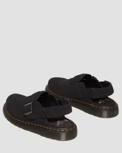 Jorge II Wildleder Mules in Schwarz