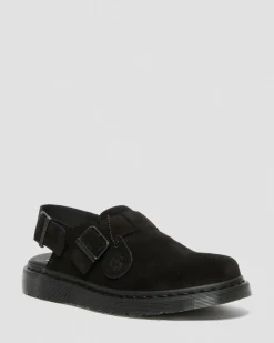 Jorge Made In England Wildleder Mules in Schwarz