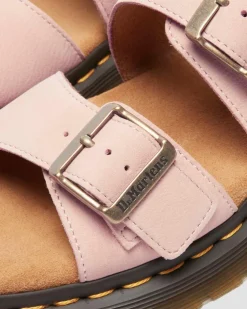Josef Nubuck Leder Slide Sandalen in Puderrosa