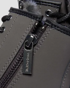 JUNIOR 1460 SERENA STIEFEL MIT KUNSTFELLFUTTER in Grau