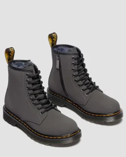 JUNIOR 1460 SERENA STIEFEL MIT KUNSTFELLFUTTER in Grau