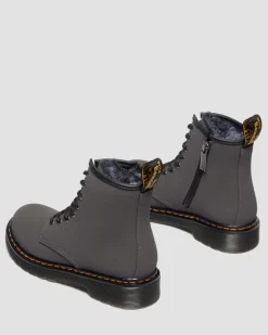 JUNIOR 1460 SERENA STIEFEL MIT KUNSTFELLFUTTER in Grau