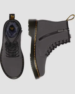 JUNIOR 1460 SERENA STIEFEL MIT KUNSTFELLFUTTER in Grau
