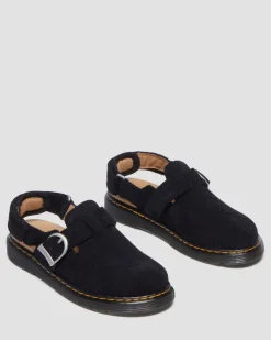Junior Jorgie Wildleder Mules in Schwarz