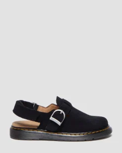 Junior Jorgie Wildleder Mules in Schwarz