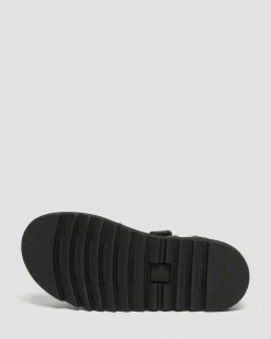Junior Klaire Leder Riemen Sandalen in Schwarz
