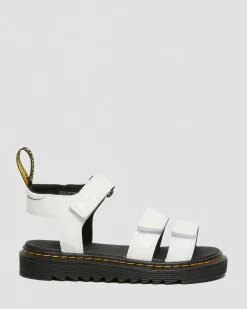 Junior Klaire Leder Riemen Sandalen in Weiß