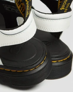 Junior Klaire Leder Riemen Sandalen in Weiß