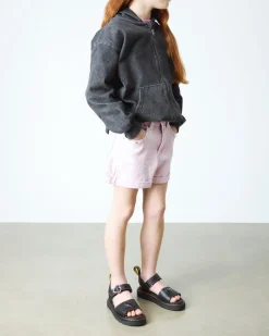 Junior Marlowe Ii Glitzer Herz Leder Schuhe in Schwarz