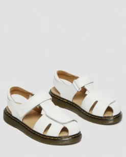 Junior Moby II Lederband Sandalen in Weiß