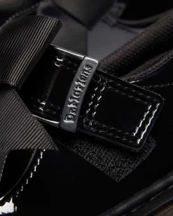 JUNIOR POLLEY II BOW LACKLEDER MARY JANE SCHUHE in Schwarz
