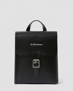 Kiev Glattleder Mini Rucksack in Schwarz