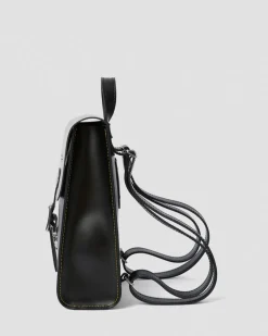 Kiev Glattleder Mini Rucksack in Schwarz