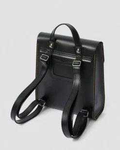 Kiev Glattleder Mini Rucksack in Schwarz