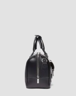 Kiev Leder Top Handle Tasche in Schwarz