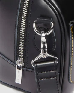 Kiev Leder Top Handle Tasche in Schwarz