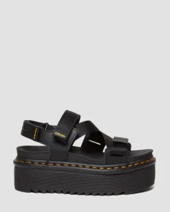 Kimber II Logo Webbing Sandalen in Schwarz