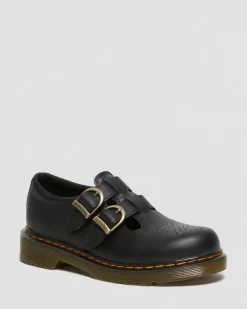 Kinder 8065 Softy T Leder Mary Jane Schuhe in Schwarz