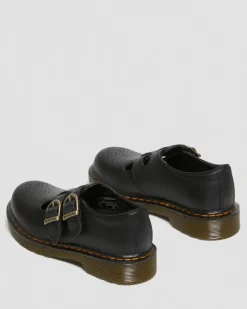 Kinder 8065 Softy T Leder Mary Jane Schuhe in Schwarz