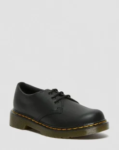 Kinder 1461 Softy T Lederschuhe in Schwarz