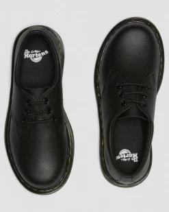 Kinder 1461 Softy T Lederschuhe in Schwarz