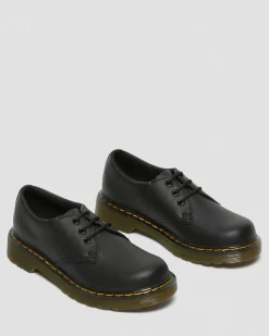 Kinder 1461 Softy T Lederschuhe in Schwarz
