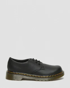 Kinder 1461 Softy T Lederschuhe in Schwarz