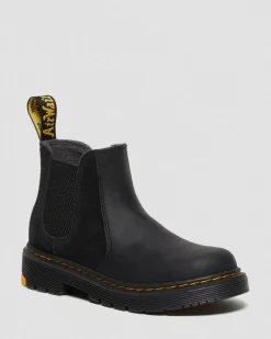 Kinder 2976 Wintergrip Wildleder Chelsea Boots in Schwarz
