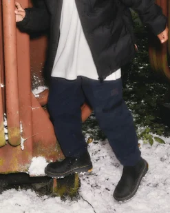 Kinder 2976 Wintergrip Wildleder Chelsea Boots in Schwarz