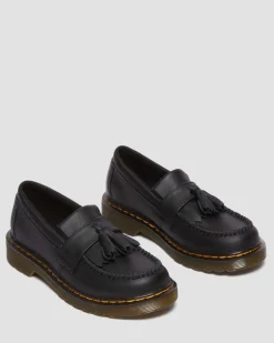 Kinder Adrian Leder Loafer in Schwarz