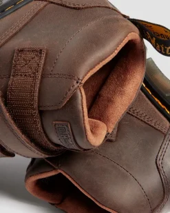 Kinder Raffe Easy-On Leder Stiefel in Dunkelbraun