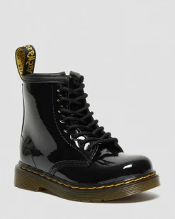Kleinkind 1460 Lacklederstiefel in Schwarz