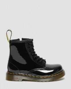 Kleinkind 1460 Lacklederstiefel in Schwarz