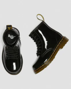 Kleinkind 1460 Lacklederstiefel in Schwarz