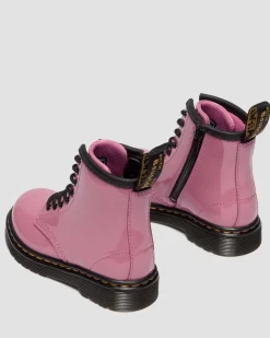 Kleinkind 1460 Patent Lamper Leder Stiefel in Dms Pink