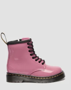 Kleinkind 1460 Patent Lamper Leder Stiefel in Dms Pink