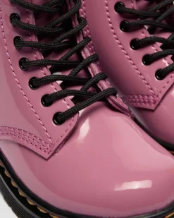 Kleinkind 1460 Patent Lamper Leder Stiefel in Dms Pink