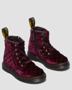 Kleinkind 1460 Samt Schnürstiefel