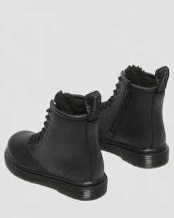 Kleinkind 1460 Serena Lederstiefel mit Kunstpelzfutter&nbsp; in Schwarz
