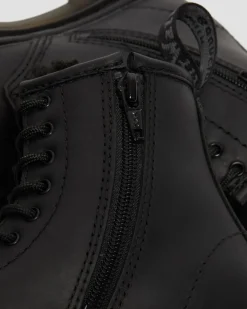 Kleinkind 1460 Serena Lederstiefel mit Kunstpelzfutter&nbsp; in Schwarz