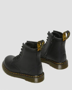 Kleinkind 1460 Softy T Leder Schnürstiefel in Schwarz