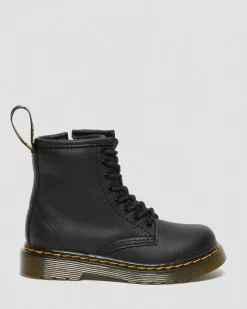 Kleinkind 1460 Softy T Leder Schnürstiefel in Schwarz