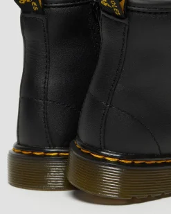 Kleinkind 1460 Softy T Leder Schnürstiefel in Schwarz