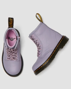 Kleinkind 1460 Virginia Leder Schnürstiefel in Lavendel