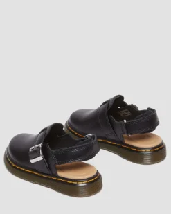 Kleinkind Jorgie Leder Mules in Schwarz