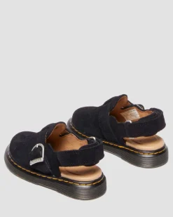 Kleinkind Jorgie Wildleder Mules in Schwarz