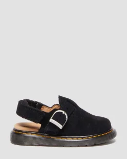 Kleinkind Jorgie Wildleder Mules in Schwarz
