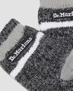 Kurze Marl Socken aus Baumwollmischung in Schwarz