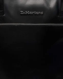 LEDER TOTE BAG in Schwarz
